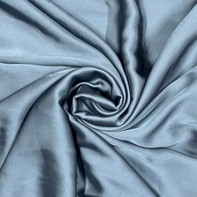 Grey Colour Armani Satin Fabric (N65)
