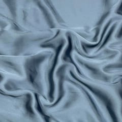 Grey Colour Armani Satin Fabric (N65)