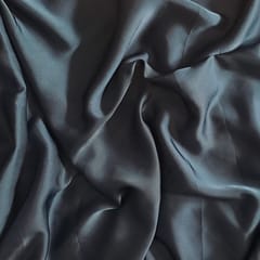 Peacock Blue Colour Armani Satin Fabric