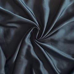 Peacock Blue Colour Armani Satin Fabric