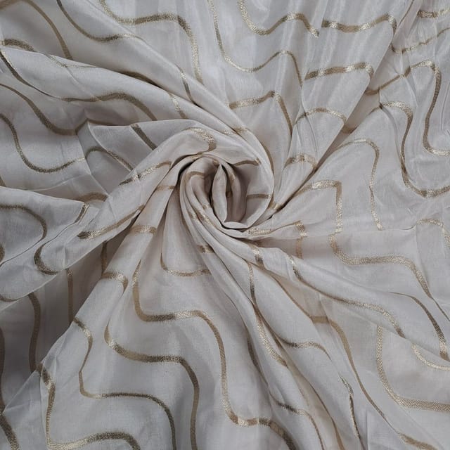 Dyeable Dola Silk Zari Fabric