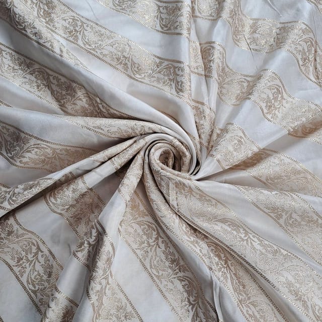 Dyeable Dola Silk Zari Fabric