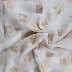 Dyeable Organza Zari Fabric