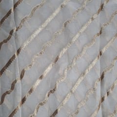 Dyeable Organza Zari Fabric