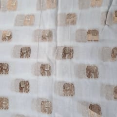 Dyeable Organza Zari Fabric