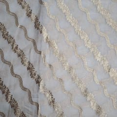 Dyeable Organza Zari Fabric
