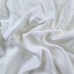 White Colour Naysha Silk Fabric