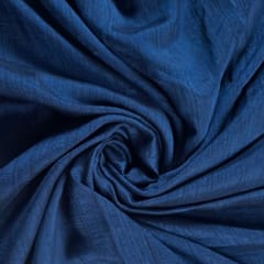 Navy Blue Colour Naysha Silk Fabric