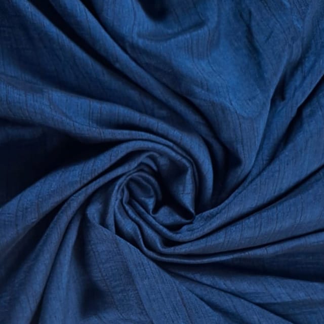 Navy Blue Colour Naysha Silk Fabric