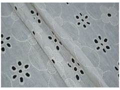 Kora Cotton Dyeable Floral Pattern Chikankari Embroidered Fabric