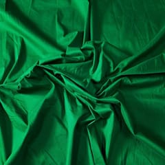 Green Colour Cotton Silk Fabric