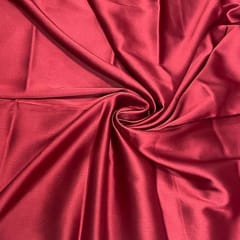 Dark Maroon Colour Poly Satin Fabric (N180D)