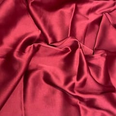 Dark Maroon Colour Poly Satin Fabric (N180D)