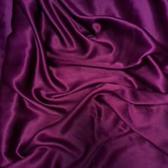 Dark Purple Colour Poly Satin Fabric (N42D)