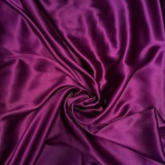 Dark Purple Colour Poly Satin Fabric (N42D)