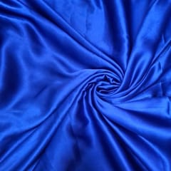 Royal Blue Colour Poly Satin Fabric (N89)
