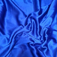 Royal Blue Colour Poly Satin Fabric (N89)