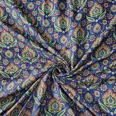 Multi Colour Semi Pashmina Printed Fabric