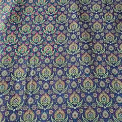 Multi Colour Semi Pashmina Printed Fabric