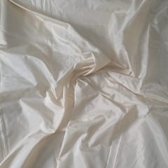 Cream Colour Poly Silk Fabric