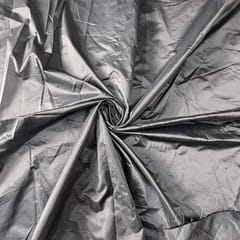 Grey Colour Poly Silk Fabric