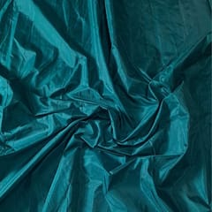 Teal Blue Colour Poly Silk Fabric