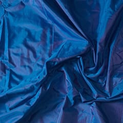 Blue Colour Two Tone Poly Silk Fabric