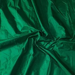 Green Colour Poly Silk Fabric