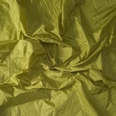 Dull Yellow Colour Poly Silk Fabric