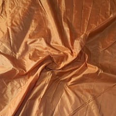 Orange Colour Poly Silk Fabric