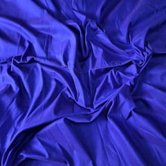 Royal Blue Colour Cotton Silk Fabric