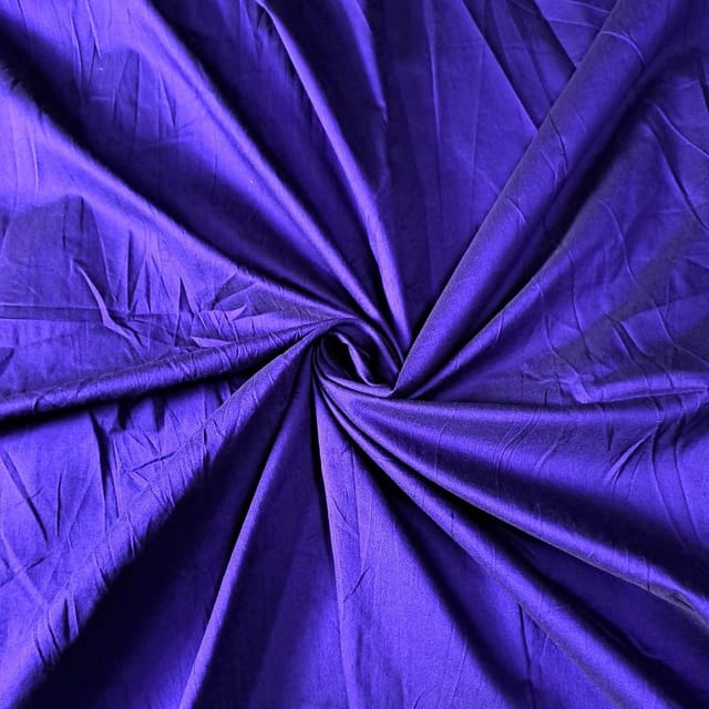 Indigo Colour Cotton Silk Fabric