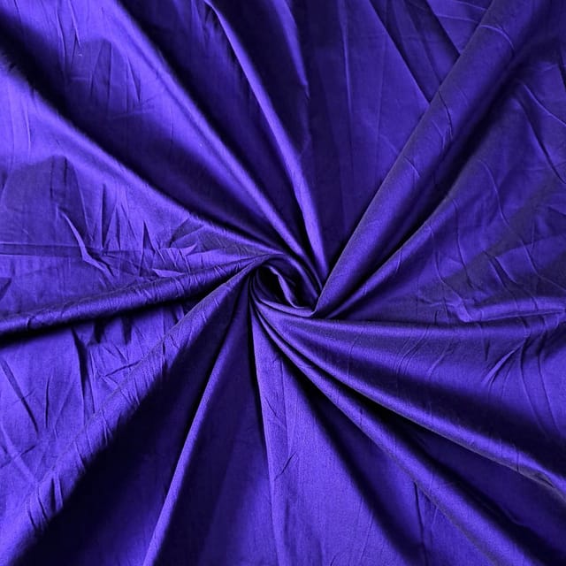 Indigo Colour Cotton Silk Fabric