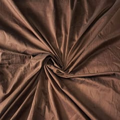 Brown Colour Cotton Silk Fabric (N113)
