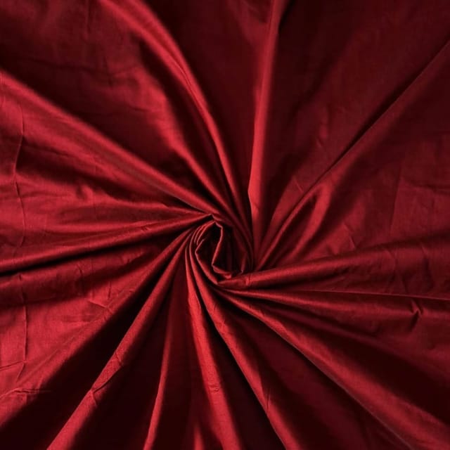Maroon Colour Cotton Silk Fabric (N26)
