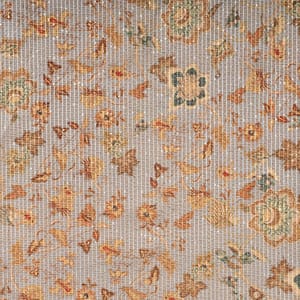 Grey Colour High Quality Velvet Printed Fabric