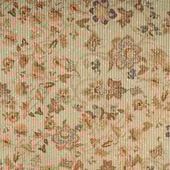 Green Colour High Quality Velvet Printed Fabric