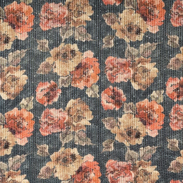 Grey Colour High Quality Velvet Printed Fabric