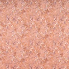 Peach Colour High Quality Velvet with Marble Finish Printed Fabric