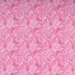 Pink Colour High Quality Velvet with Marble Finish Printed Fabric