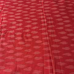 Red Colour Cotton Ikat Fabric