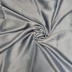 Grey Colour Poly Satin Fabric (N63)