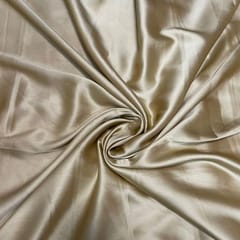 Light Gold Colour Poly Satin Fabric (N135)