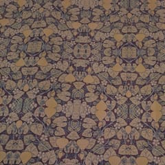 Beige Colour Demin Lycra Printed Fabric