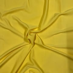 Yellow Colour Moss Crepe Fabric (N140)