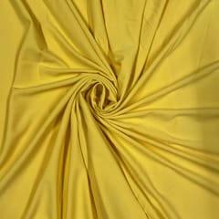 Yellow Colour Moss Crepe Fabric (N140)