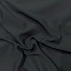 Dark Grey Colour Moss Crepe Fabric (N36D)