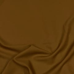Dark Mustard Colour Moss Crepe Fabric (N177)
