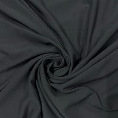 Dark Grey Colour Moss Crepe Fabric (N36D)