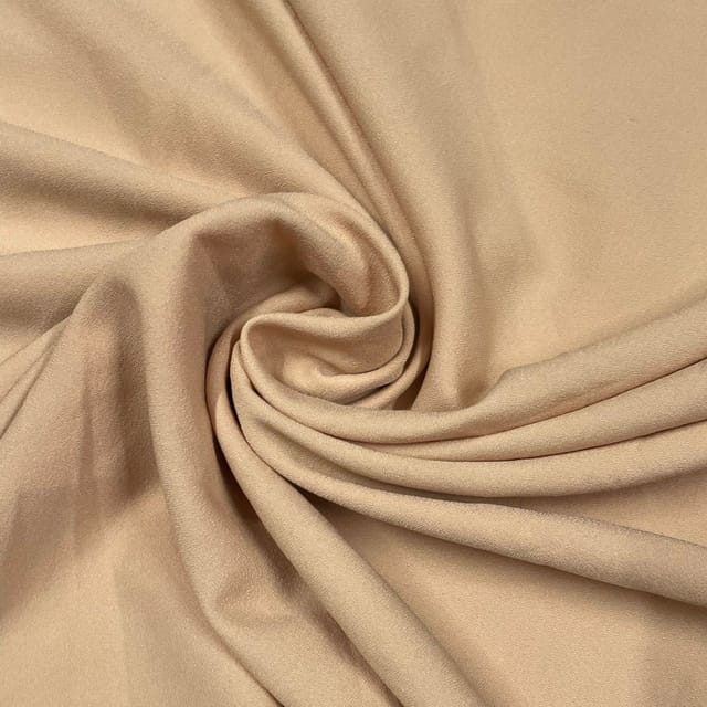 Beige Colour Moss Crepe Fabric (N109L)